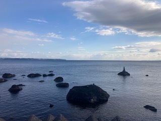 別府市　学習塾RainBow　塾長散歩　目指せ！7000km！　994日目結果！　上人ヶ浜＆境川　【別府　塾　個別指導　高校入試　大学入試】