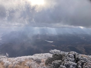 別府市　学習塾RainBow　鶴見岳ギャラリー　雪と霧氷の世界　【別府　塾　個別指導　高校入試　大学入試】