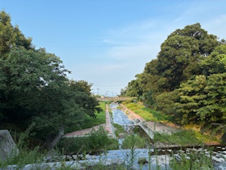 別府市　学習塾RainBow　塾長散歩　目指せ！7000km！　1212日目結果！　夕方の自宅付近　【別府　塾　個別指導　高校入試　大学入試　新規生募集中】