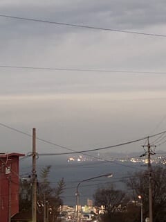 別府市　学習塾RainBow　塾長ウォーキング10000km！　1341日目結果！　12.21　夕方の自宅周辺　【別府　塾　個別指導　高校入試　大学入試　新規生募集中】