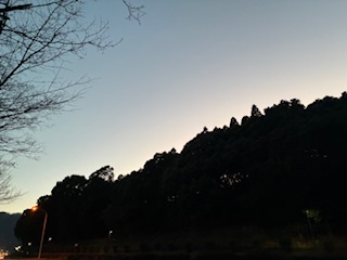 別府市　学習塾RainBow　塾長ウォーキング10000km！　1355日目結果！　1.4　夕方の自宅付近　中3H君！お母さん！どうもありがとうございます！　【別府　塾　個別指導　高校入試　大学入試　新規生募集中】