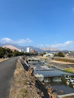 別府市　学習塾RainBow　塾長ウォーキング10000km！　1394日目結果！　春木川沿い　高１Mさん！どうもありがとう！　【別府　塾　個別指導　高校入試　大学入試　新規生募集中】